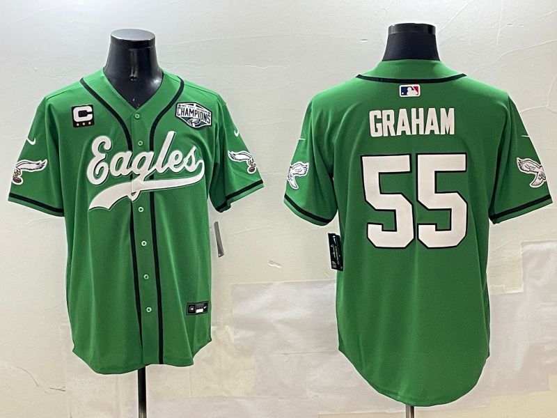 Men Philadelphia Eagles #55 Graham Green three generations Jointly Name 2025 Nike Limited NFL Jersey style 5->philadelphia eagles->NFL Jersey